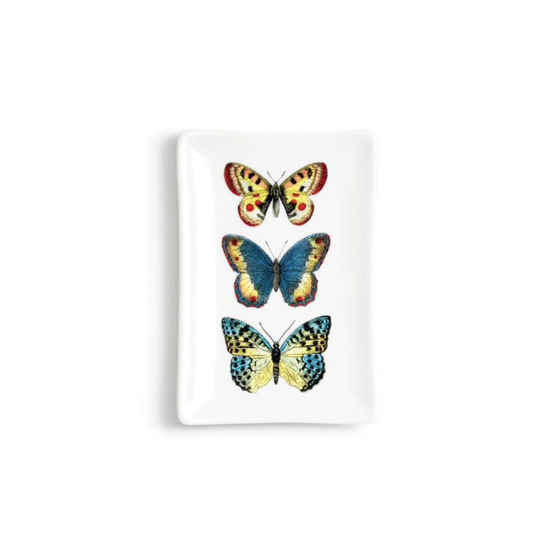 FORNASETTI - Posacenere Rettangolare Farfalle Multicolore