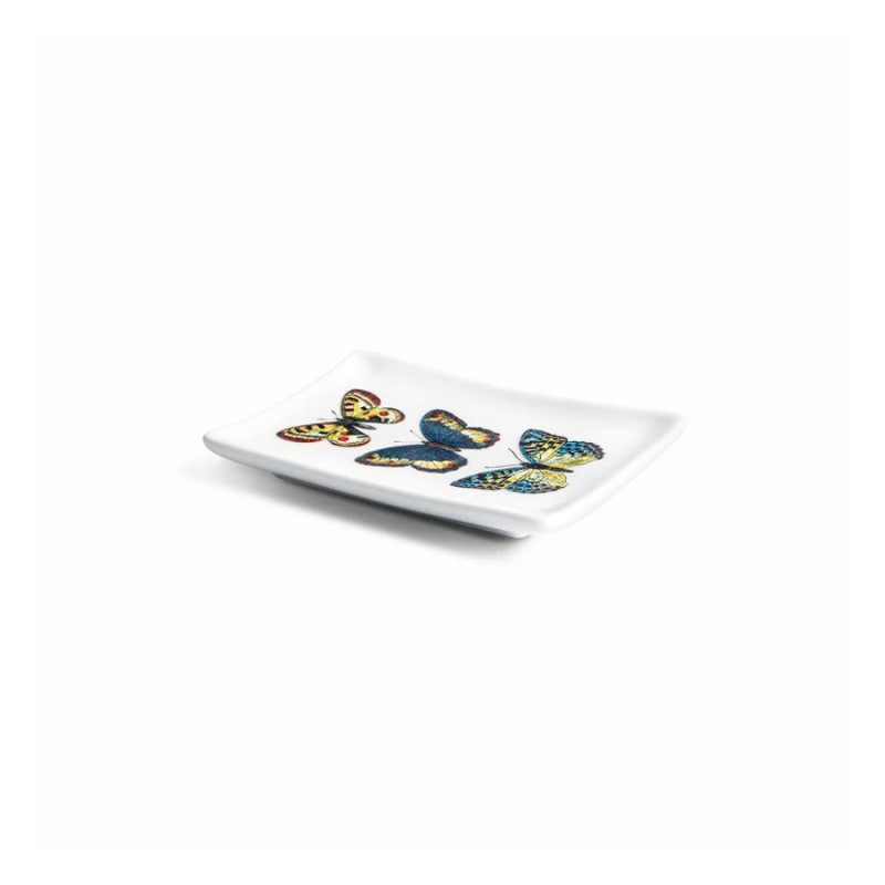 FORNASETTI - Posacenere Rettangolare Farfalle Multicolore