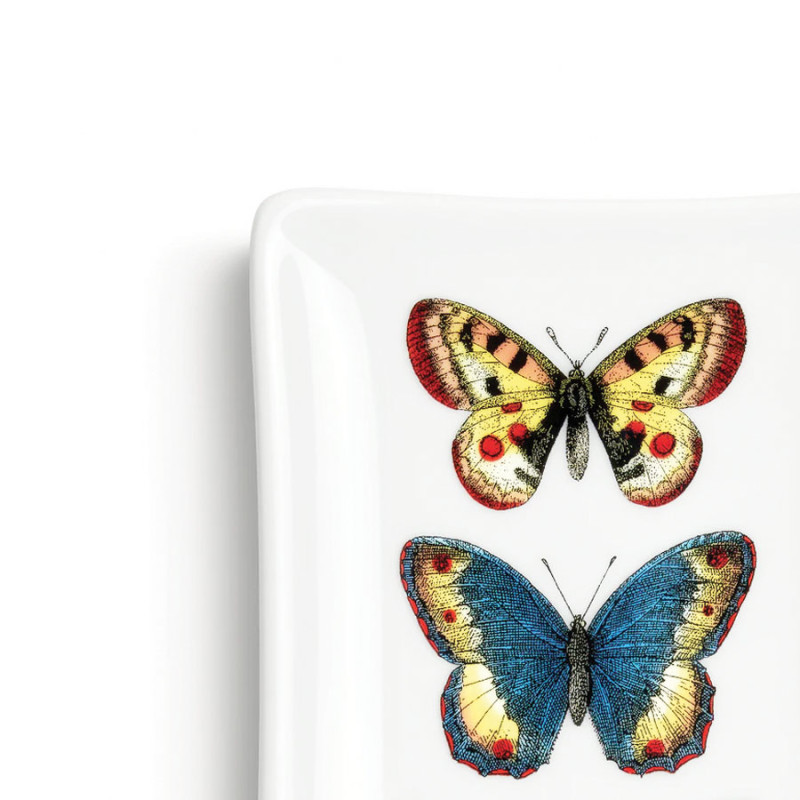 FORNASETTI - Posacenere Rettangolare Farfalle Multicolore