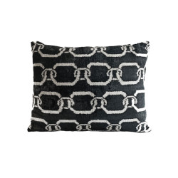 Les Ottomans - Cuscino Velluto One Side V683 Catena Avorio