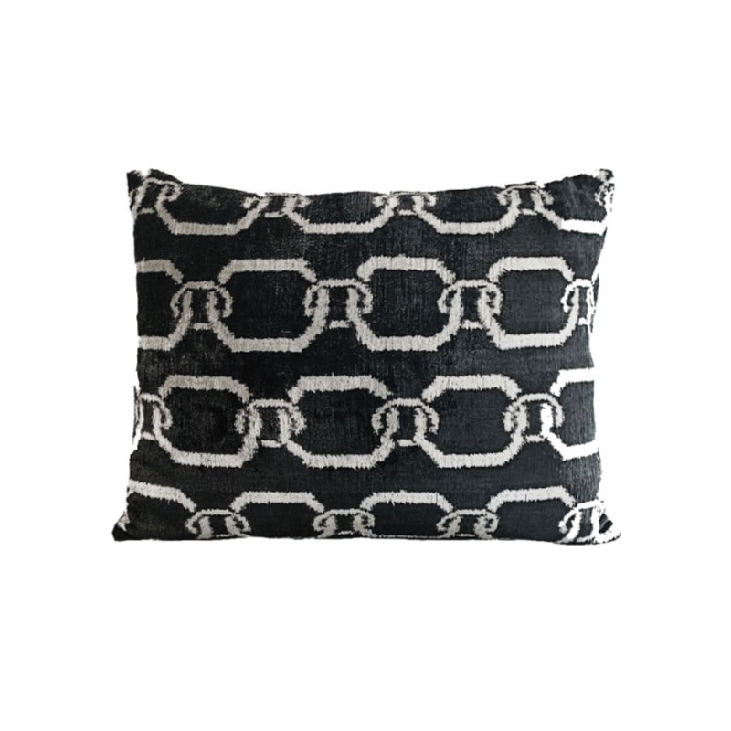 Les Ottomans - Cuscino Velluto One Side V683 Catena Avorio
