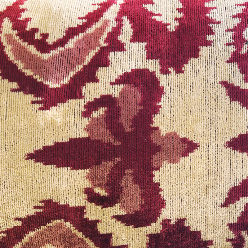 Les Ottomans - Cuscino Velvet Ikat One Side V731