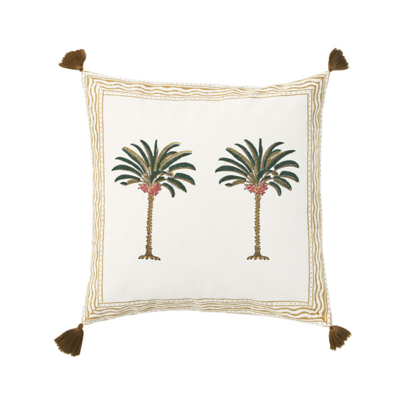 Les Ottomans - Cuscino in Cotone 'Palme'