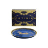 Ortigia Sicilia - Piattino Ovale in Ceramica Blue & Gold