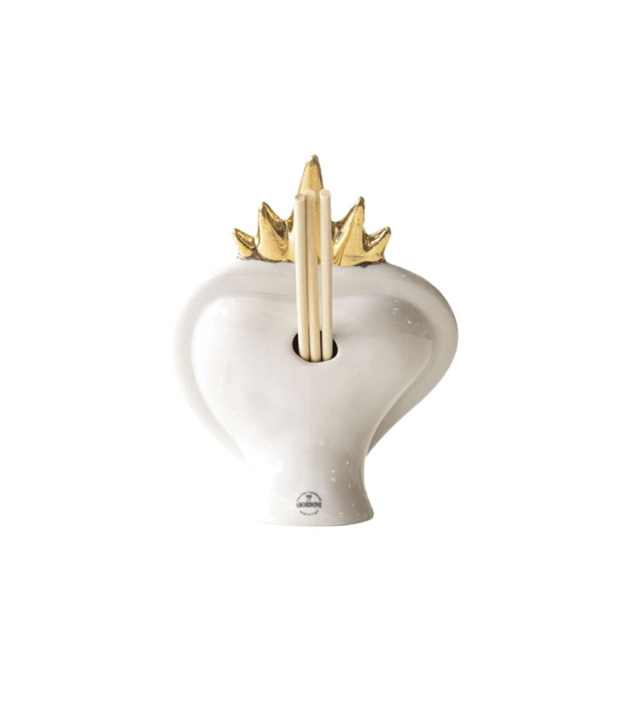 Sbordone Porcellane - Profumatore Sacro Cuore Nero Griffato