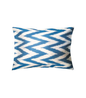 Les Ottomans - Cuscino in Seta Ikat One Side S18