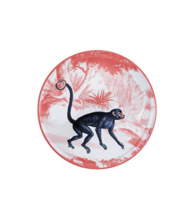 Les Ottomans - Piatto in Ceramica Menagerie Ottomane 'Scimmia'