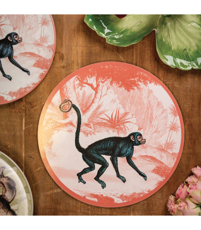 Les Ottomans - Piatto in Ceramica Menagerie Ottomane 'Scimmia'
