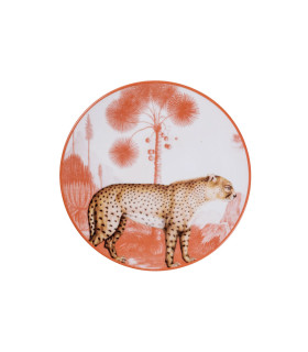 Les Ottomans - Piatto in Ceramica Menagerie Ottomane 'Leopardo'