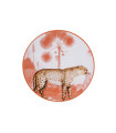 Les Ottomans - Piatto in Ceramica Menagerie Ottomane 'Leopardo'
