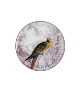 Les Ottomans - Piatto in Ceramica Menagerie Ottomane 'Pappagallo'