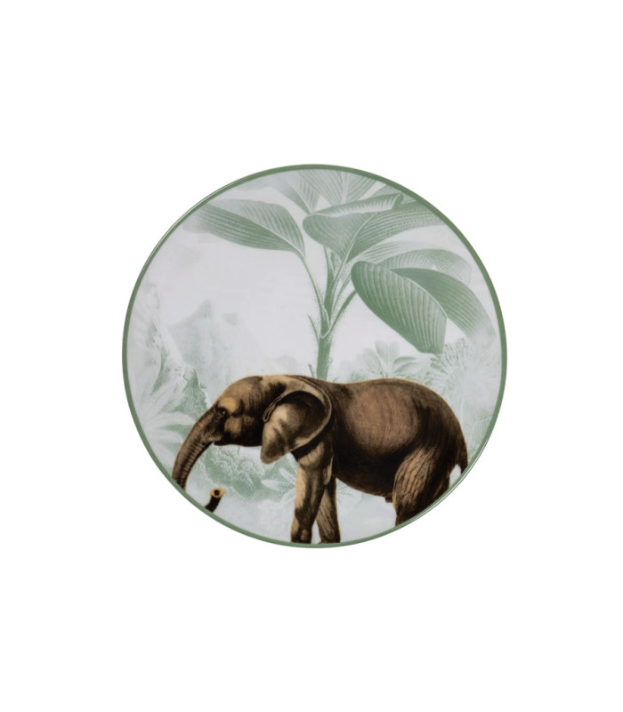 Les Ottomans - Piatto in Ceramica Menagerie Ottomane 'Elefante'