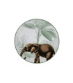 Les Ottomans - Piatto in Ceramica Menagerie Ottomane 'Elefante'