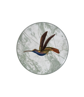 Les Ottomans - Piatto in Ceramica Menagerie Ottomane 'Colibrì'