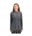 Pierre Louis Mascià - Camicia Manica Lunga Faux Denim ALOE 'Black Denim'