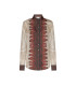 Pierre Louis Mascià - Camicia Manica Lunga Seta ALOE 'Kilim Di Spezie'