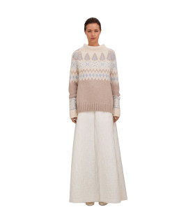 HERNO - Maglia Dolcevita con Motivi Jacquard