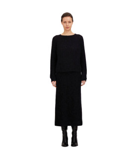 HERNO - Gonna in Mohair a Costa Inglese con Paillettes