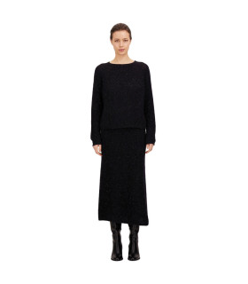 HERNO - Maglia in Mohair a Costa Inglese
