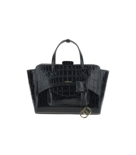 HIDESINS - Borsa a Tracolla FLAP 'M' Cocco Black