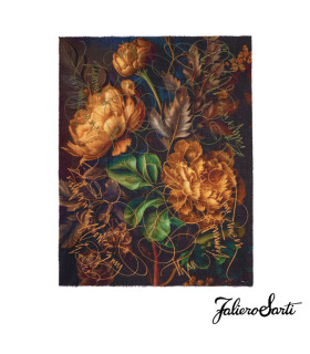 Faliero Sarti - Stola Quadrata in Collaborazione con Betty Soldi Studio 'FLOWERING'