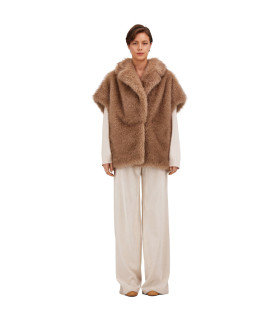 HERNO - Smanicato in Soft Faux Fur 'Chantilly'
