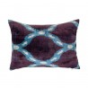 Les Ottomans - Cuscino Velvet One Side Azzurro Viola