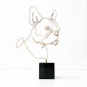 Profilo - Scultura French Bulldog Bronzo