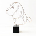 Profilo - Scultura Beagle Bronzo