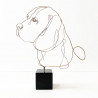 Profilo - Scultura Beagle Bronzo