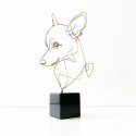Profilo - Scultura Pinscher Bronzo