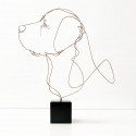 Profilo - Scultura Labrador Bronzo