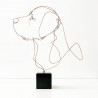 Profilo - Scultura Labrador Bronzo