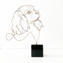 Profilo - Scultura Cavalier King Charles Bronzo