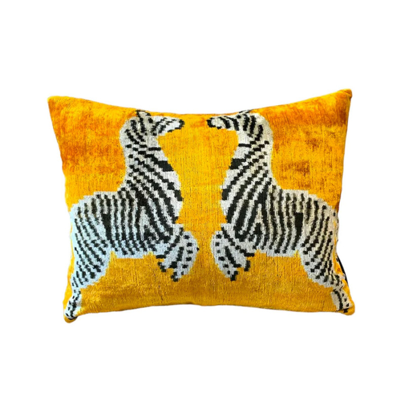 Les Ottomans - Cuscino Velluto One Side Zebre V700