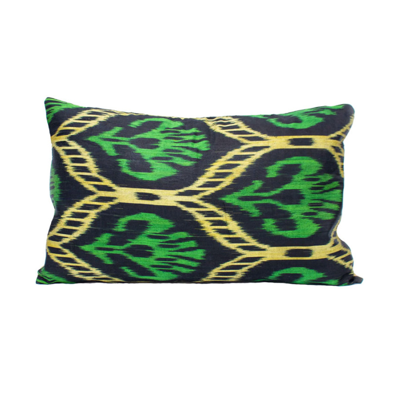 Les Ottomans - Cuscino Seta Ikat Double Side S262