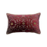 Les Ottomans - Cuscino in Velluto Con Ricamo 'Api' Rosso Bordeaux