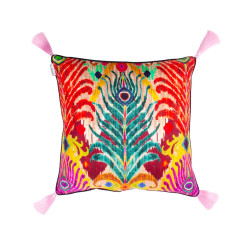 Matthew Williamson x Les Ottomans - Cuscino a Fantasia Ornamentale 'Piuma'