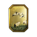 Les Ottomans - Vassoio in Metallo Gold Dipinto a Mano IT 177