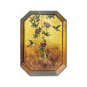 Les Ottomans - Vassoio in Metallo Flora Gold Dipinto a Mano IT 110