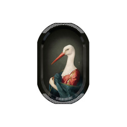 IBRIDE - Vassoio Murale Decorativo 'La Renard & La Cigogne'