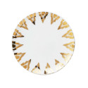 Les Ottomans - Piatto in Porcellana 'Ikat Gold' Dining