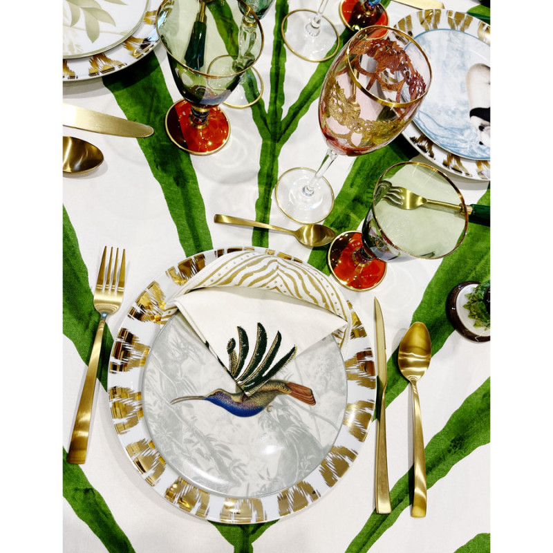Les Ottomans - Piatto in Porcellana 'Uzbek Gold' Dining