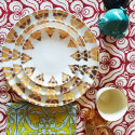 Les Ottomans - Piatto in Porcellana 'Uzbek Gold' Dessert