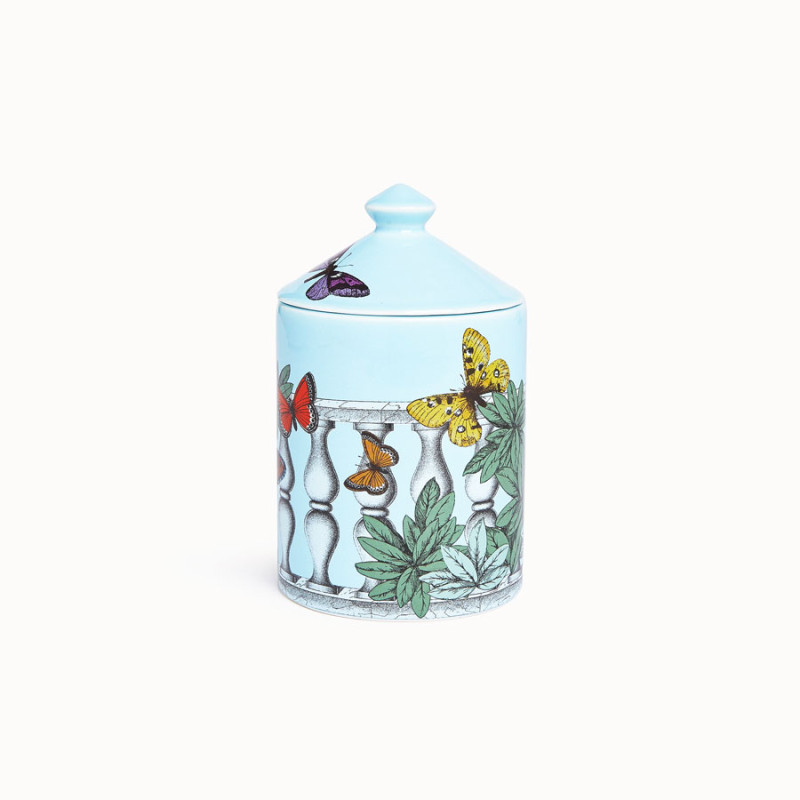 FORNASETTI - 'SE POI' Candela Profumata Decoro Farfalle 'Giardino Segreto'