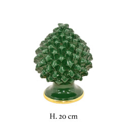 CERAMICHE CALTAGIRONE - Pigna In Ceramica Semilavorata Verde Oro
