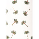 Les Ottomans - Tovaglia in Cotone Stampato 'Palma' Verde