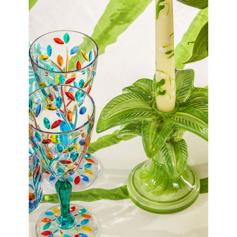 Les Ottomans - Candelabro in Ceramica Small 'Palma'