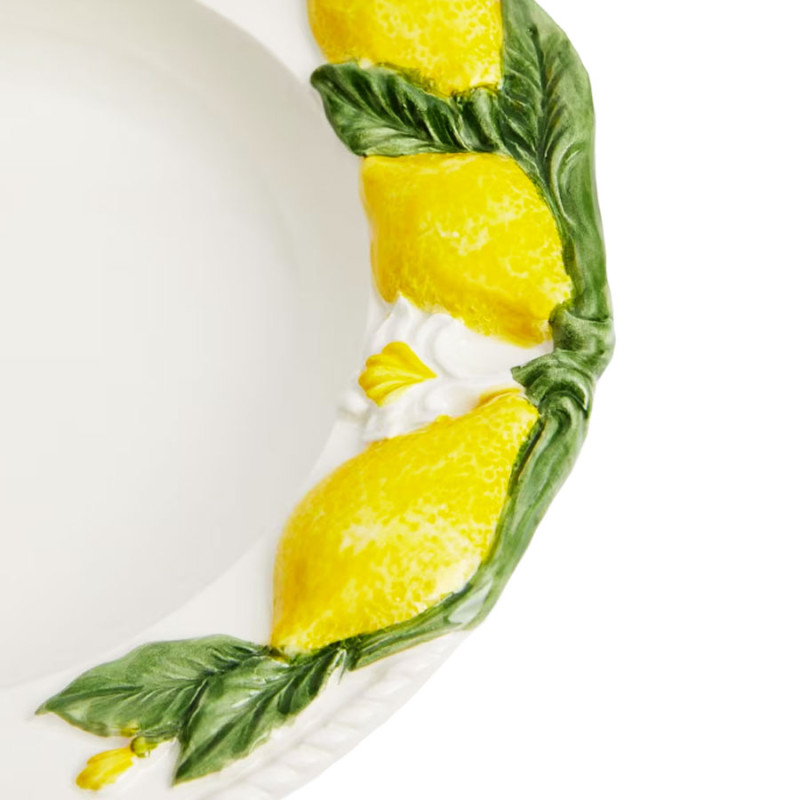Les Ottomans - Soup Plate in Ceramica 'Lemon Collection'