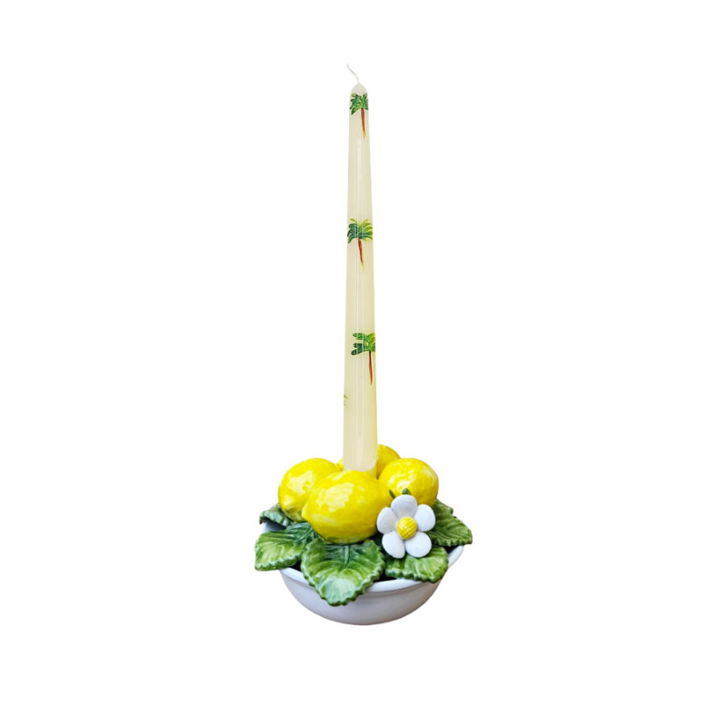 Les Ottomans - Portacandela in Ceramica 'Lemon Collection'